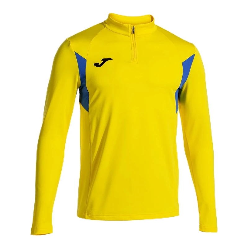 Joma - Men's Sweatshirt - Winner III - Half Zip, Royal Yellow, 4XS