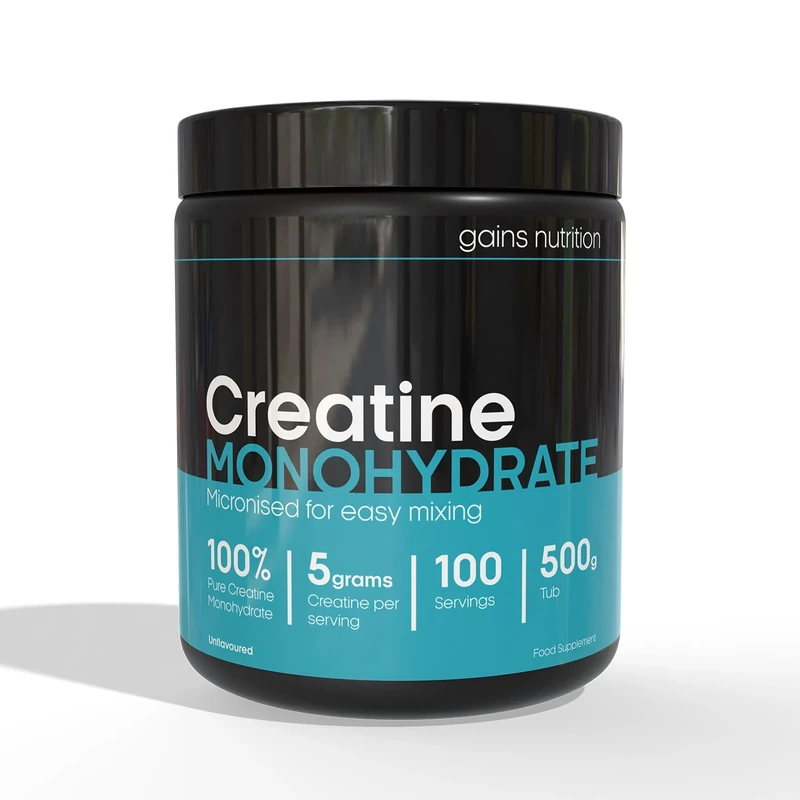 GN Creatine Powder | 500g High Strength Creatine Monohydrate Powder - 5g per Serving | Unflavoured Filler Free Creatine-Monohydrate | Non-GMO & Gluten Free