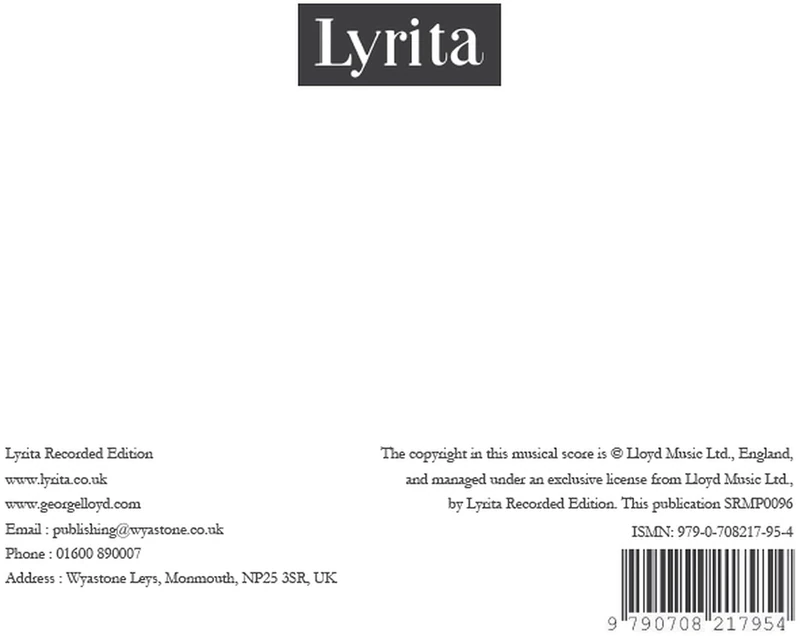 Lloyd: Requiem for countertenor, choir & organ Vocal Score