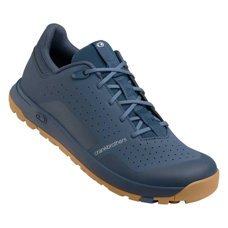 Crankbrothers Stamp Trail Lace MTB Cycling Shoes, Blue/Gum, UK 10.5 / EU 45 - Image 1