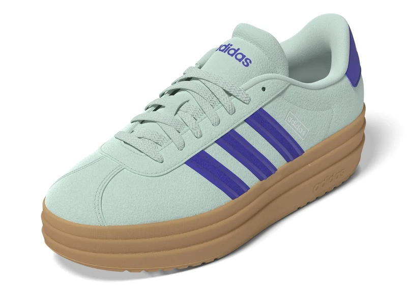 Adidas Womens Vl Court_3.0, Semi Flash Aqua/Lucid Blue/Gum, 5.5 - Image 1