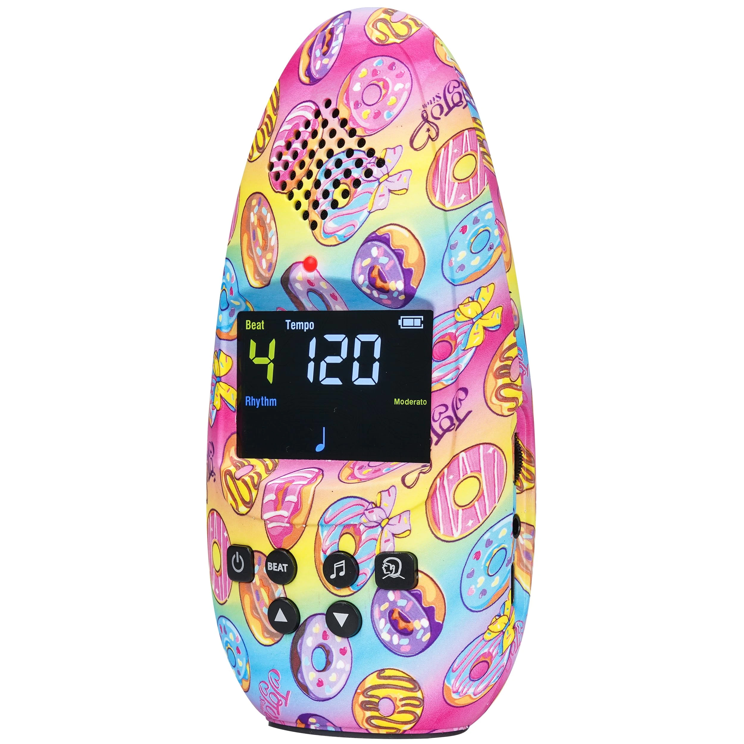 Sondery Metronome Digital Rechargeable Vocal Big Sound with Color Screen USB Headphone Jack, Colorful Pattern Designs Art Series Bulletome for Guitar Drum Piano and All Instruments Play Coach