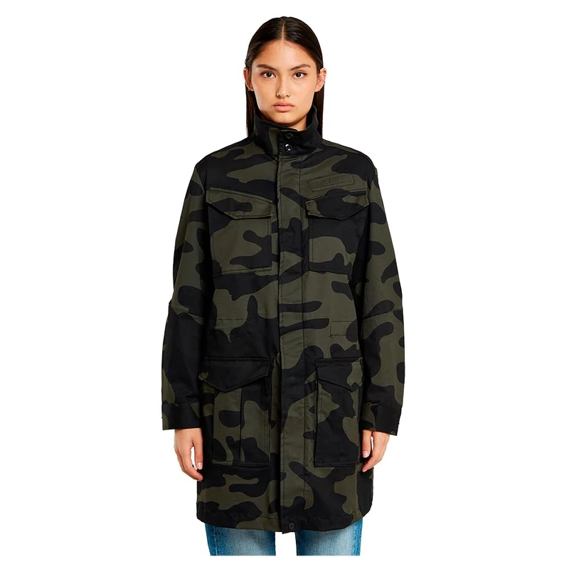 G-STAR RAW Women's Rovic Overshirt Wmn Field Jacket, Multicoloured (Asfalt/Carbon AO D26499-8384-7063), M - Image 1