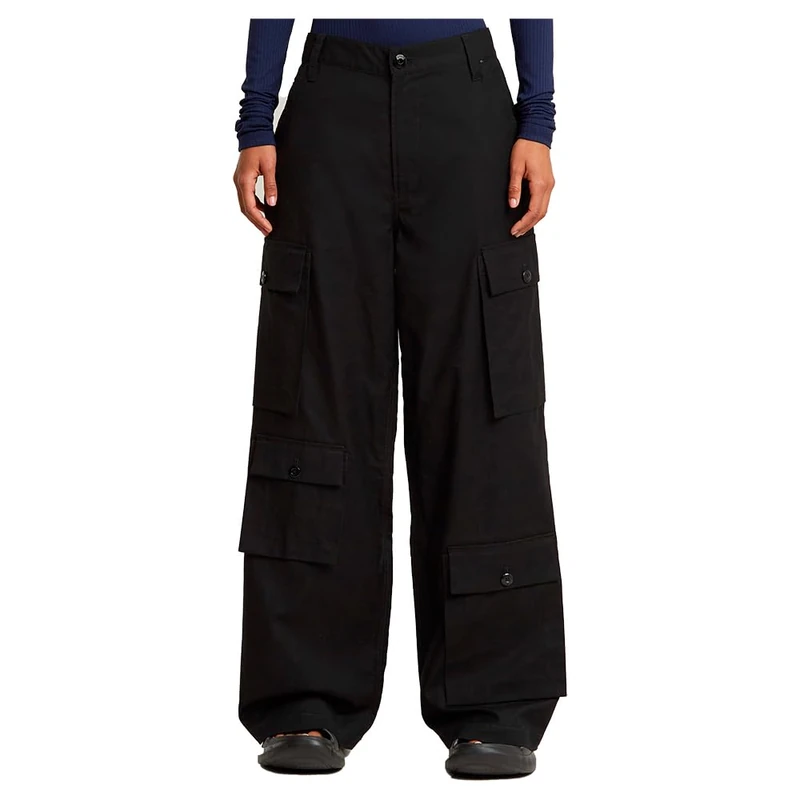 G-STAR Women's Mega Cargohose Pants, Black (Dk Black D23575-9891-6484), 28 W