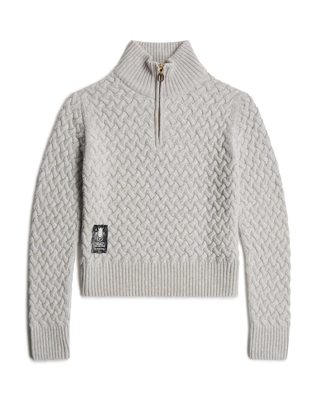 G-STAR Women's Chunky Knitted Skipper Pullover Sweater, Multicolour (Whitebait HTR D23922-d170-6030), M