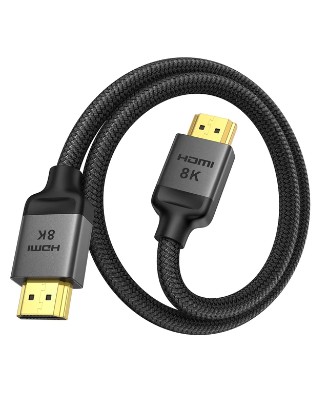 Silkland 4K 120HZ HDMI Cable 0.3M, [4K@120Hz 144Hz, 8K@60Hz, 2K@240Hz] HDMI Lead 48Gbps Upgrade Braided, PS5/PS4 HDMI Cable, VRR, HDR, eARC, HDCP2.3, Compatible for Xbox Series X/PS5/PS4/TV