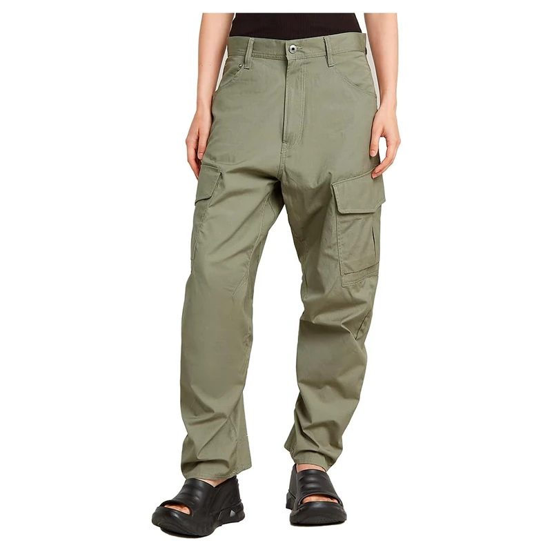 G-STAR RAW Women's Cargo Cord 3D Boyfriend Hose Pants, Green (Shamrock D23221-9706-2199), 27 W