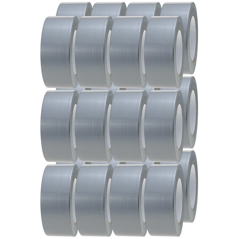 Crimson Starfish Silver Duct Tape | 24 Rolls of 48mm x 45m Gaffer Tape | Water Resistant Duct Tape | Adhesive Tape Multi-Use for Indoor/Outdoor | Strong Adhesive Tape