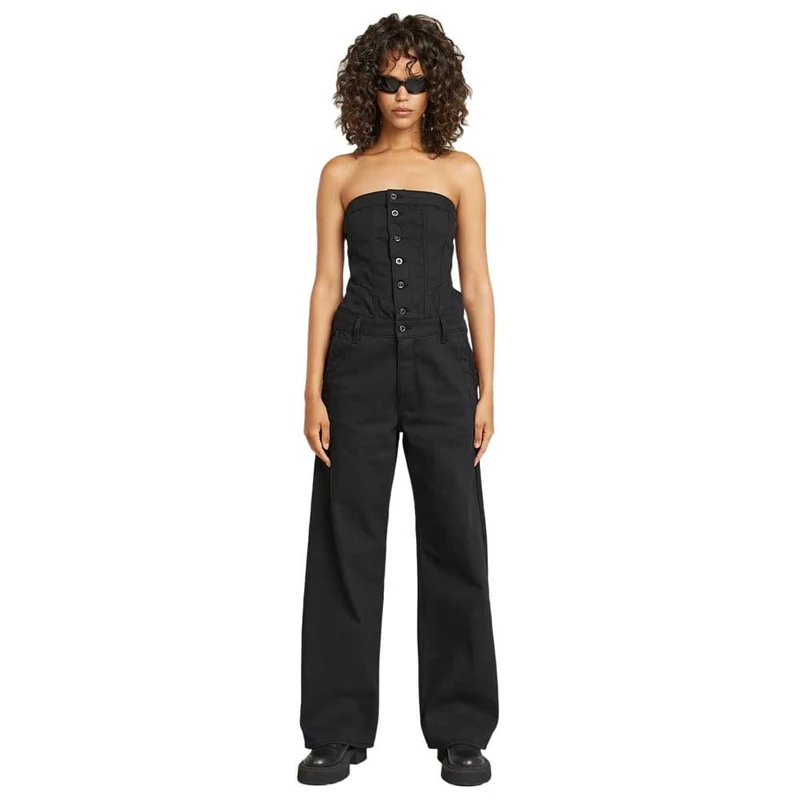 G-STAR RAW Women's 30yr Apre Suit Wmn Jumpsuit, Blue (raw Denim D13805-D189-001), S