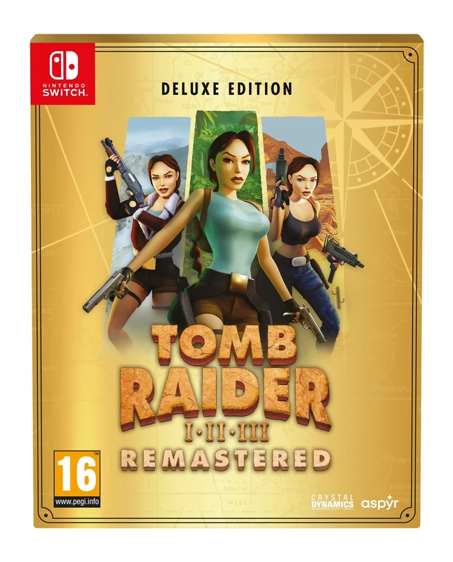 Tomb Raider 1-3 Remastered Starring Lara Croft: Deluxe Edition - Switch