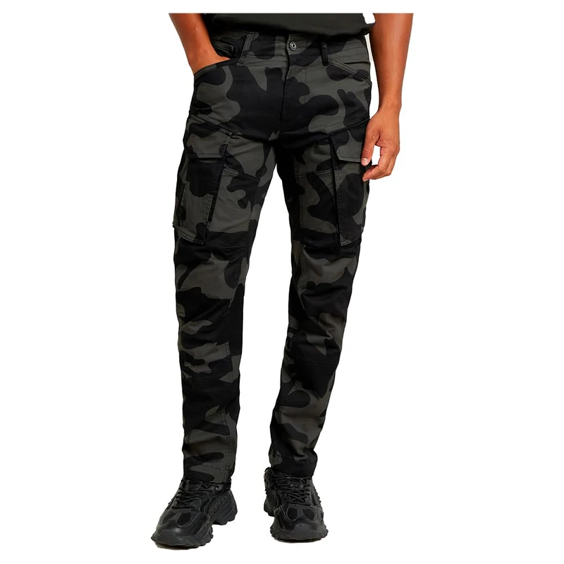 G-STAR Men's Rovic 3D Straight Tapered Jeans Pants, Multicoloured (Asfalt/Carbon Ao D09165-8384-7063), 36 W/30 L