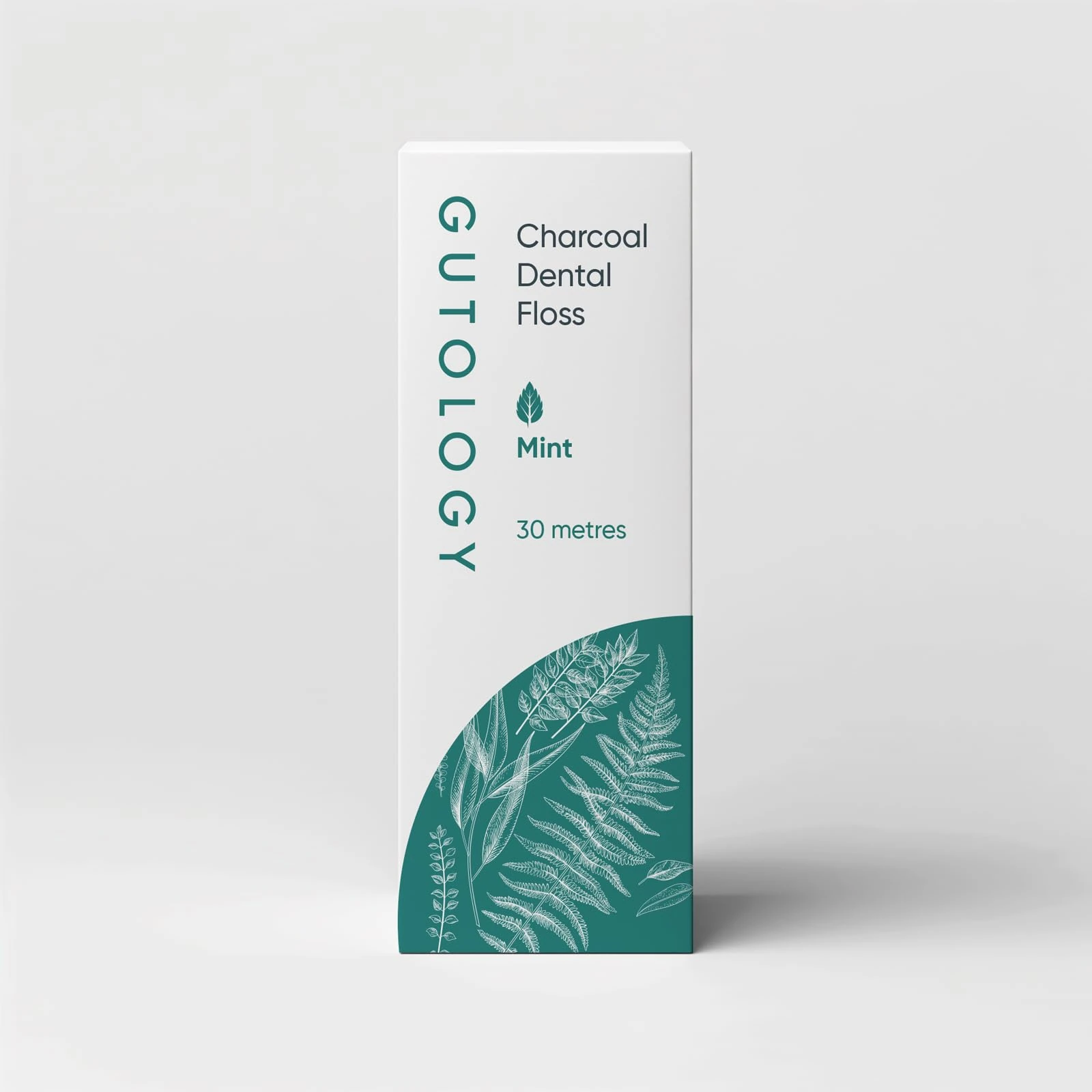 Gutology Natural Mint Bamboo Charcoal Toothfloss 30m