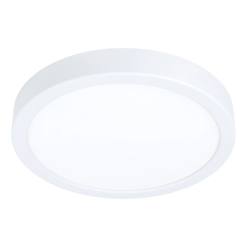 Eglo LED Ceiling Light Fitting Fueva 5, Ø 21 cm, Round Ceiling lamp with Motion Sensor, Flush Light Fixture, Metal and Plastic in White, Warm White Lighting