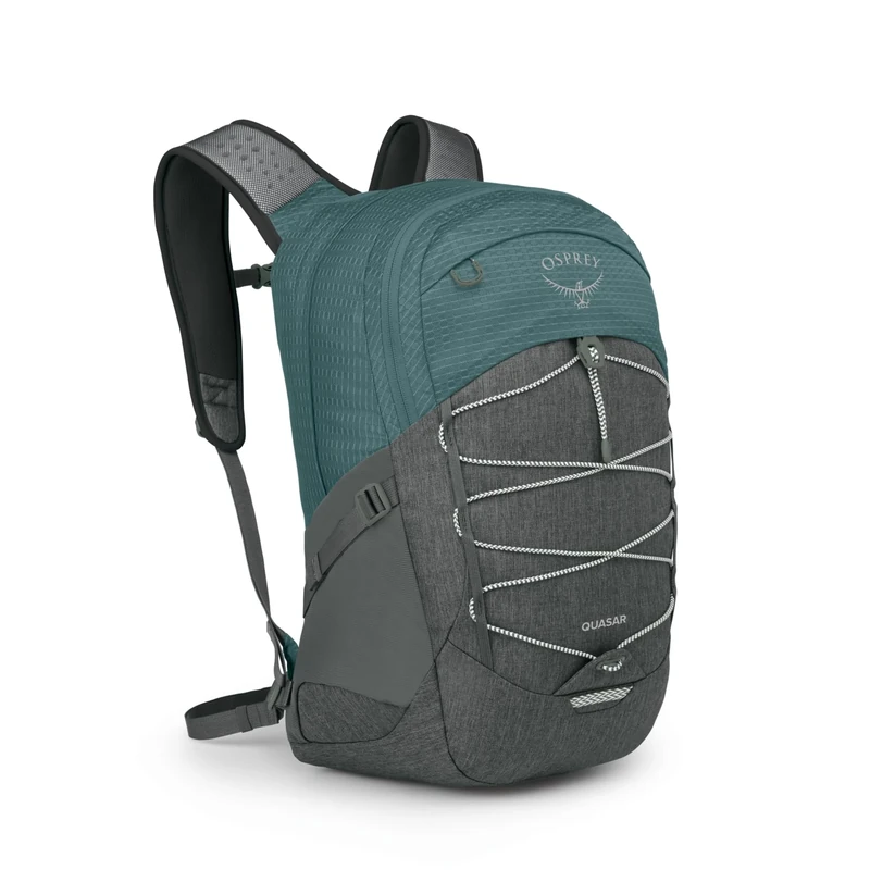 Osprey Quasar Unisex Backpack, 26L, Cascade Blue/Coal Grey Heather, O/S