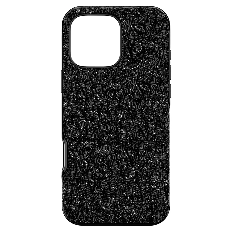 Swarovski High Smartphone Case for Apple iPhone 16 Pro Max with Black Crystals, Part of the High Collection