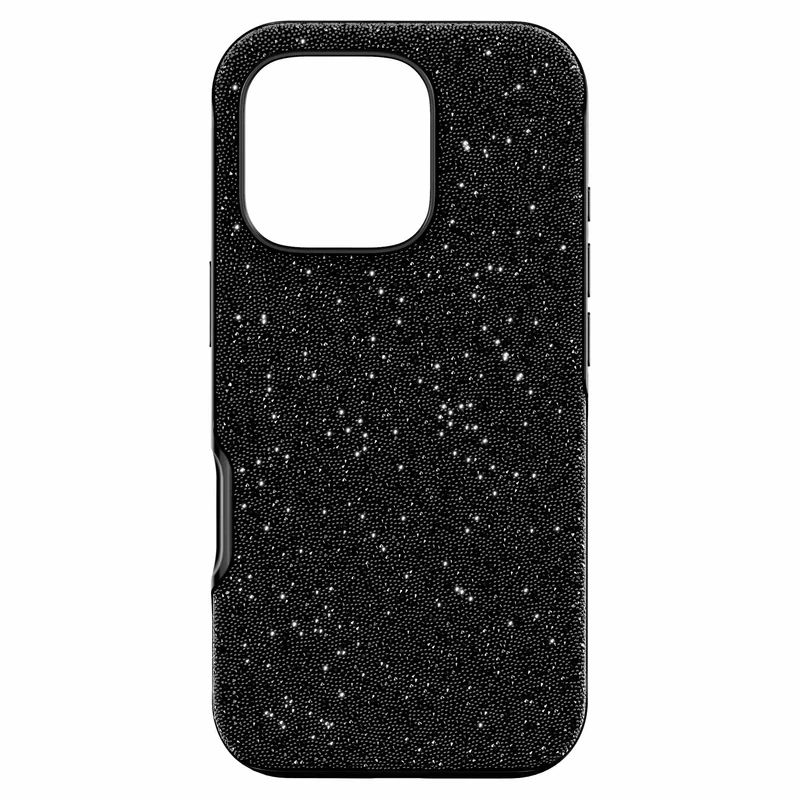 Swarovski High Smartphone Case for Apple iPhone 16 Pro with Black Crystals, Part of the High Collection