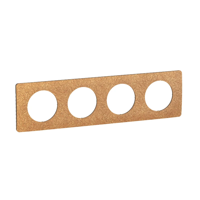 LEGRAND - Céliane Plate - Finishing Plate for Céliane Sockets and Switches - 4 Stations - Cork