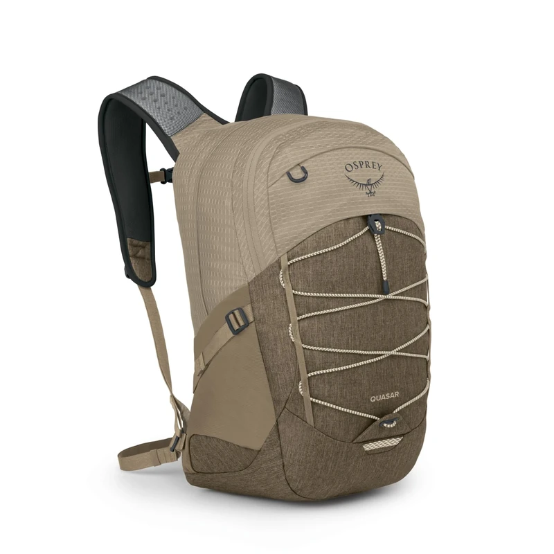 Osprey Quasar Unisex Backpack, 26L, Alpaca Tan/Latte Brown Heather, O/S