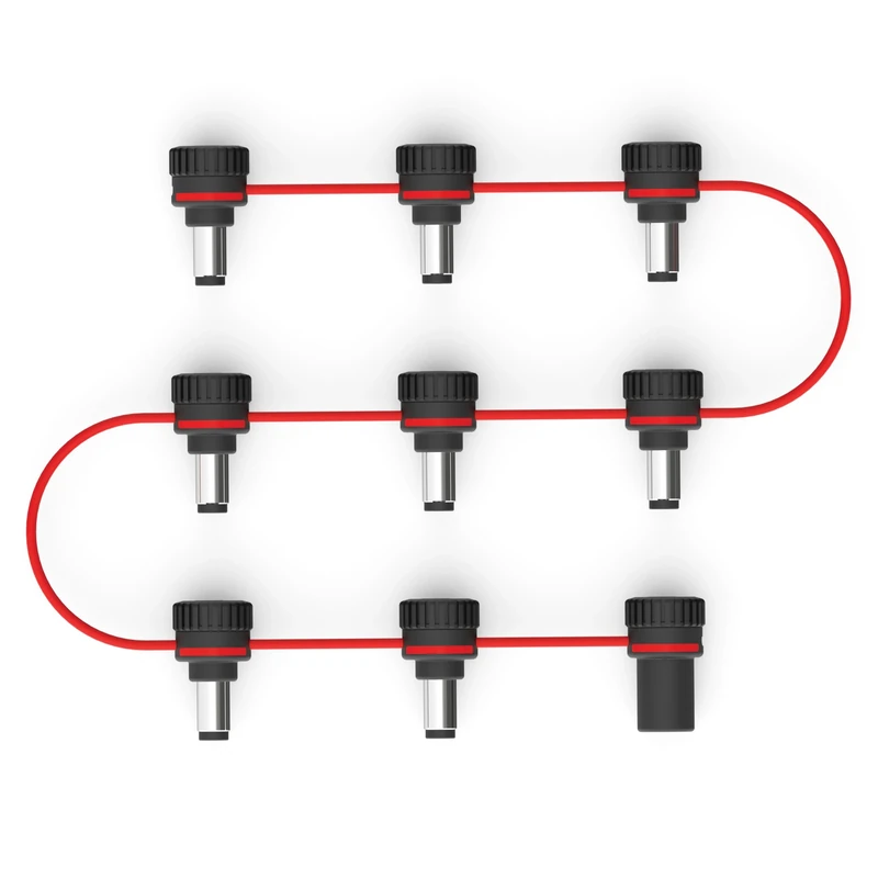 D'Addario Accessories XPND Adjustable Daisy Chain - Daisy Chain Guitar Pedal Power Cable - Customizable Daisy Chain