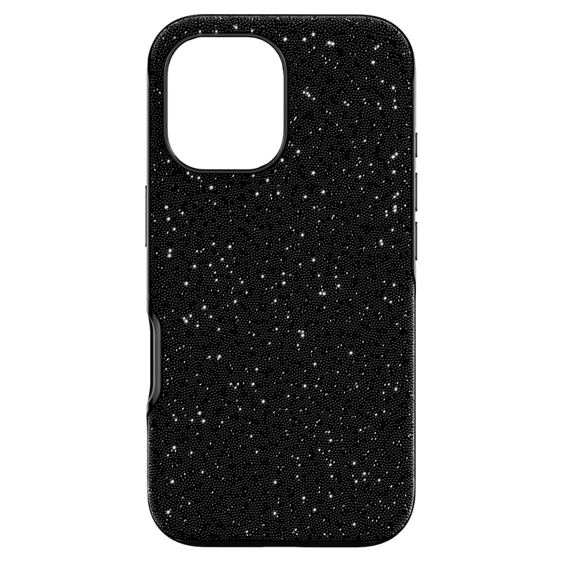Swarovski High Smartphone Case for Apple iPhone 16 with Black Crystals, Part of the High Collection