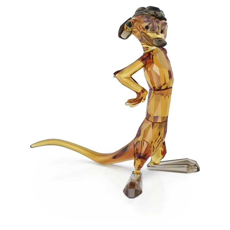 Swarovski The Lion King Timon Figurine, Brown Faceted Crystal, Part of the The Lion King Collection