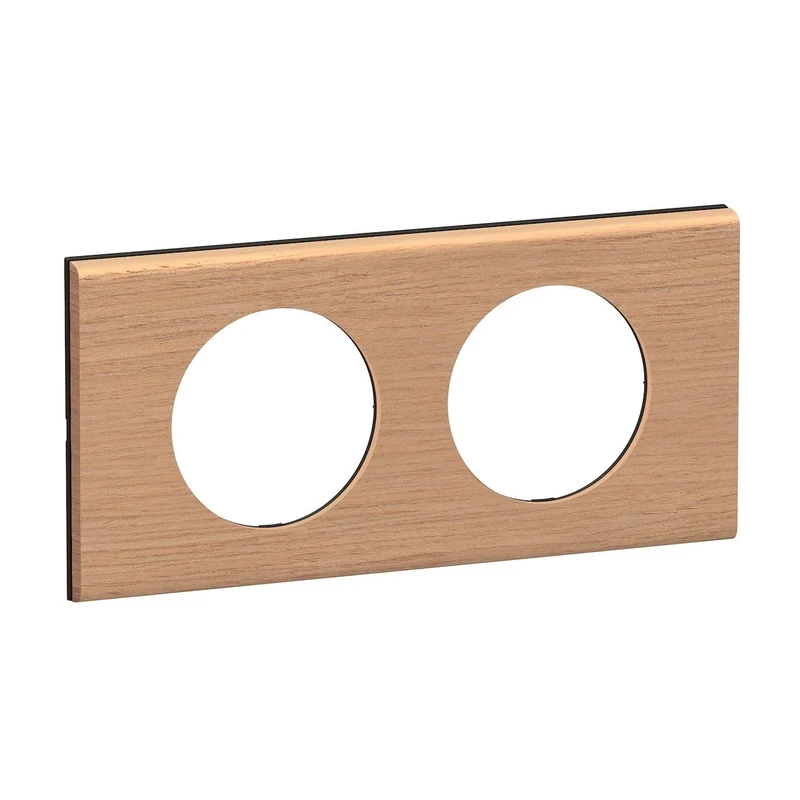 LEGRAND - Céliane Plate - Finishing Plate for sockets and switches Céliane - 2 Stations - Oak