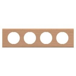 LEGRAND - Céliane Plate - Finishing Plate for sockets and switches Céliane - 4 Positions - Oak