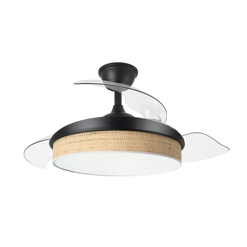 Eden pulse Black/Clear Canyon Fan 91D, 3 Folding Blades 72W, Control, Timer, 37/52X40/91 cm - Image 1