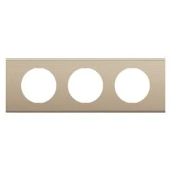 LEGRAND - Céliane plate - Finishing plate for sockets and switches Céliane - 3 stations - Satin nickel
