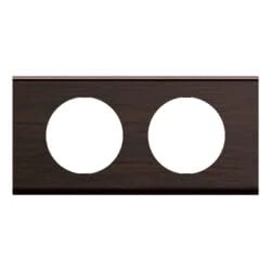 LEGRAND - Céliane plate - Finishing plate for sockets and switches Céliane - 2 stations - Wengué ash