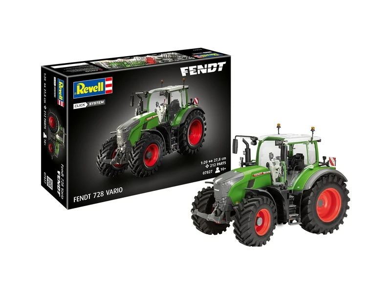 Revell 07827 Fendt 728 Vario Tractor (Click System) 1:24 Scale Unbuilt/Unpainted Plastic Model Kit