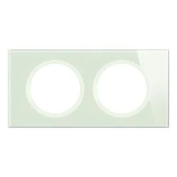 Legrand Celiane 2-Position White Opal Glass Cover Plate