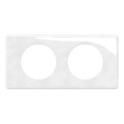 LEGRAND - Céliane Plate - Finishing Plate for sockets and switches Céliane - 2 Stations - Limoges Porcelain