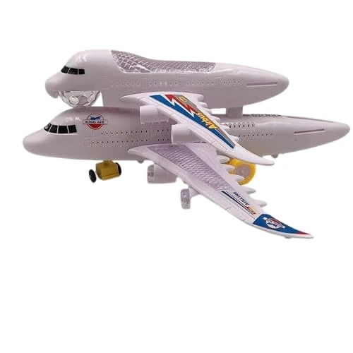 PEBBLE HUG Electric Double Airplane Toy, Air Bus, 360 Degree Rotate, Stimulating Activity, Learning And Entertainment Toy, Durable, Lightweight, Air Bus, Indoor Outdoor Sport Game