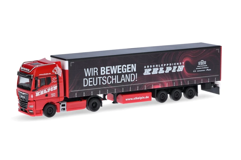 Herpa MAN TGX GX Truck and Kelpin Trailer Model 1:87 Scale