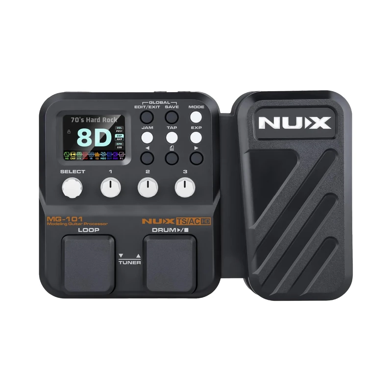 NU-X | MG-101 Multi-Effect Pedal: The Ultimate Tone Solution for Guitarists | Full Suite of Amplifier Tones and a Vast Array of Guitar and Bass Effects