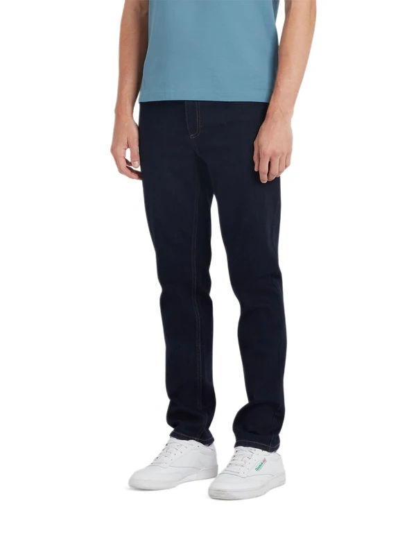 Farah Men's ELM STR Jeans, Rinse Denim, 33W x 32L