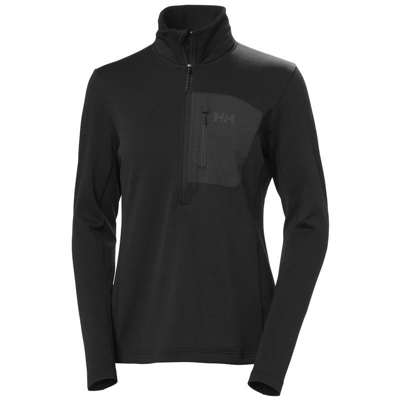 Helly Hansen Women's W Versalite 1/2 Zip Fleece, Black, M