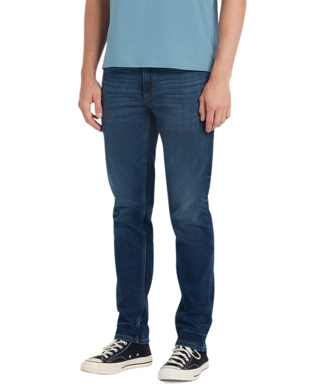 Farah Mens Elm Str Denim Washed Jeans, Worn Rinse, 36W / 32L UK