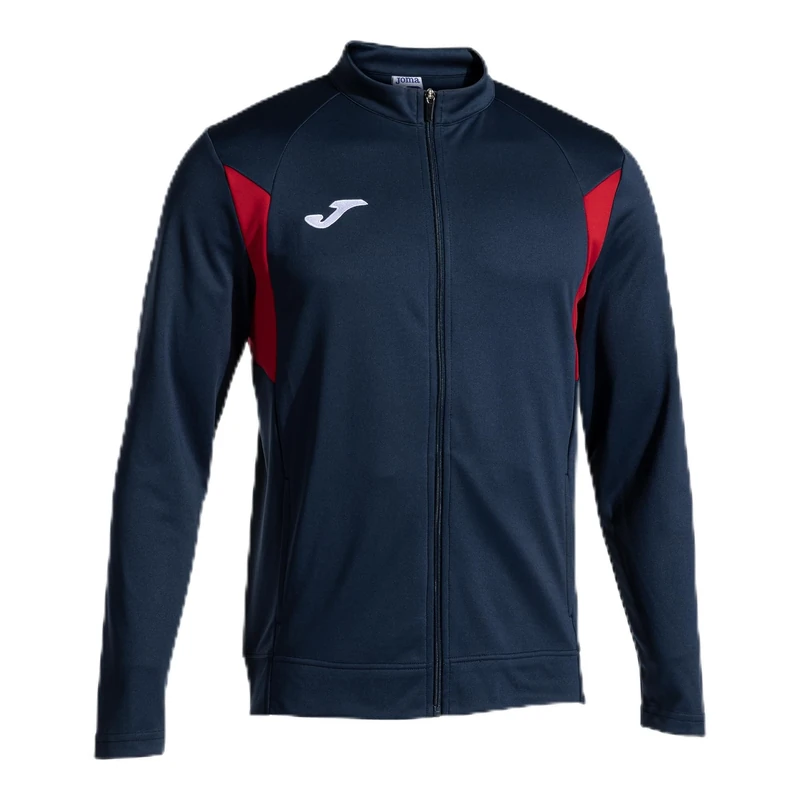 Joma - Men's Sweatshirt - Winner III - Zip, NAVY RED, XXXS