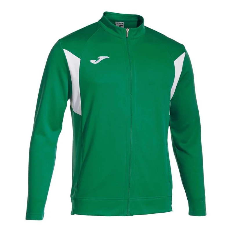 Joma - Men's Sweatshirt - Winner III - Zip, Green White, XXXXXXS