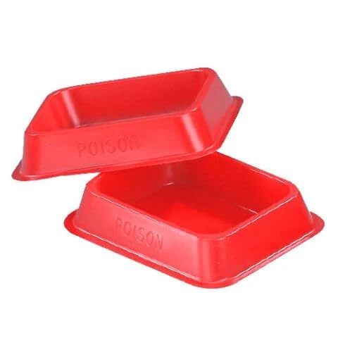 OPKILL Plastic Bait Trays for Mice & Rats | Ideal for Poison Bait Placement in Attics, Voids & Concealed Areas | Multiple Pack of 10