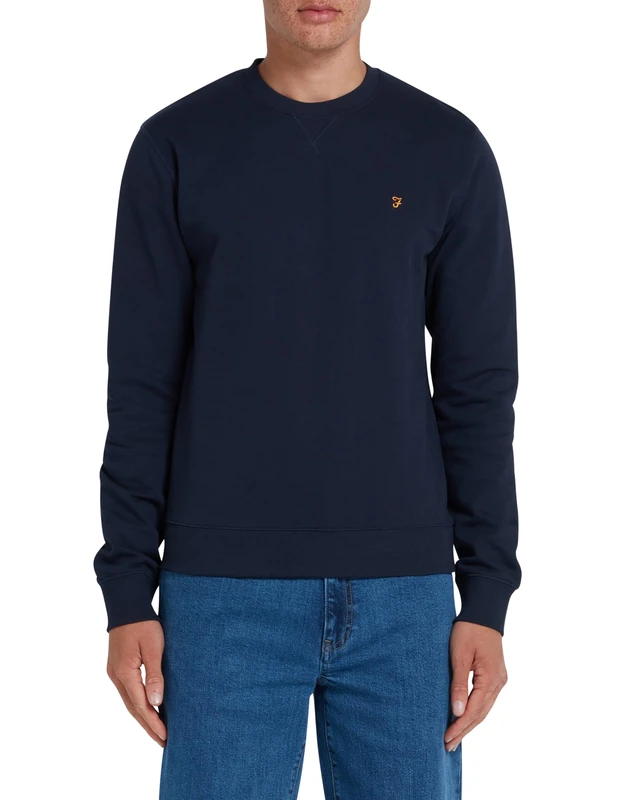Farah Mens Crew Sweatshirt True Navy L