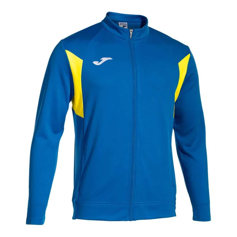 Joma - Men's Sweatshirt - Winner III - Zip, Royal Yellow, 5XS