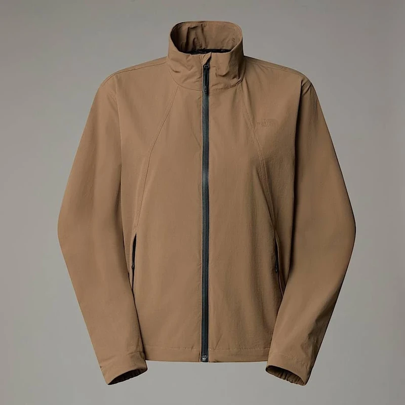 The North Face Women's Dome Wind Jacket, Latte, XL