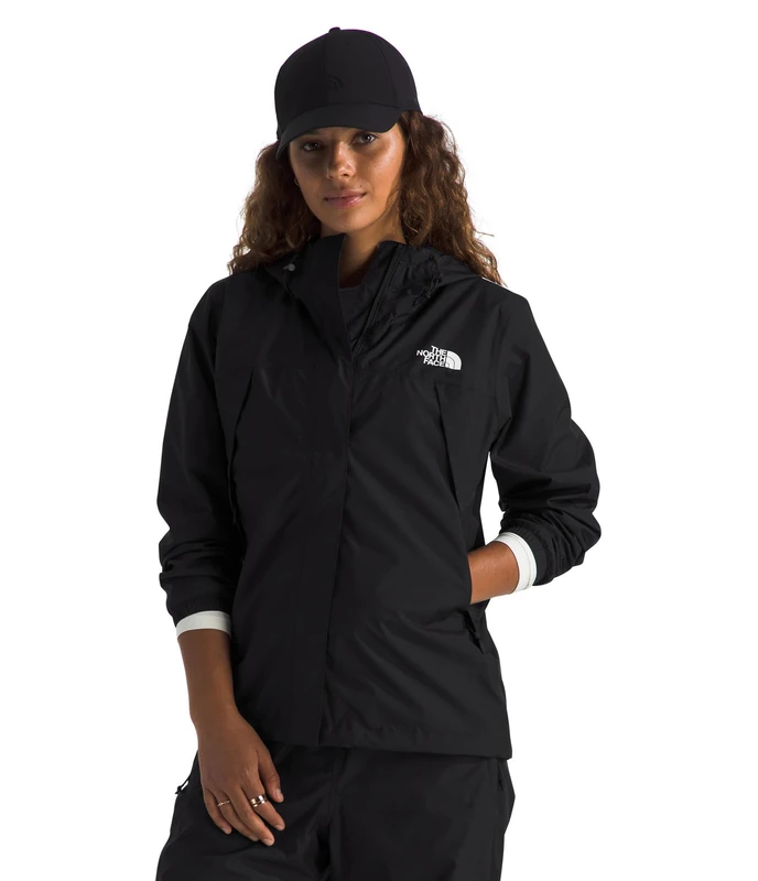 The North Face Women's Antora Rain Parka Coat, Tnf Black, XS