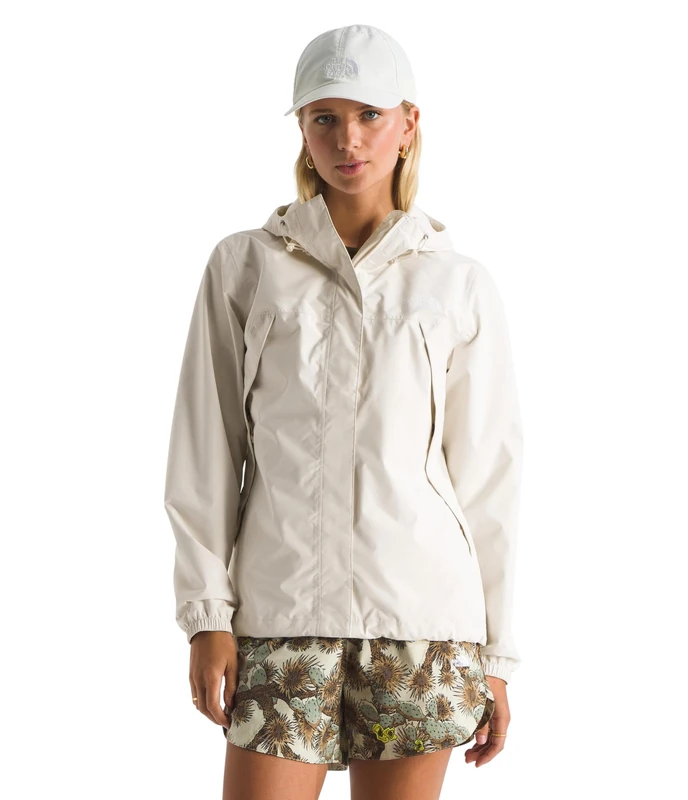 The North Face Women's Antora Rain Refit Jacket, Latte/Smokey Brown, XXL