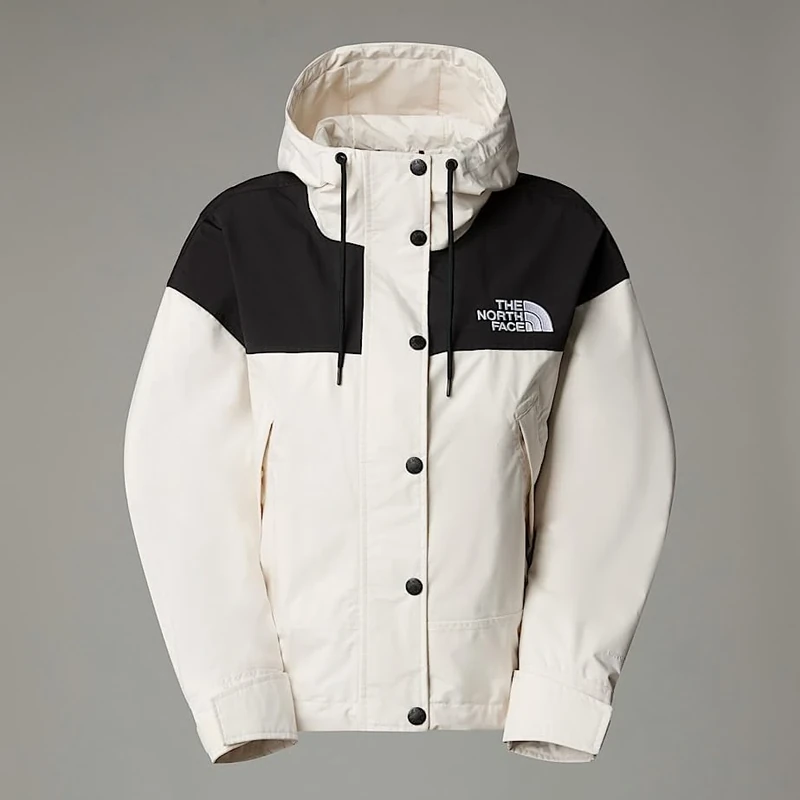 The North Face Women's Reign On Running Jacket, White Dune/Tnf Black, M