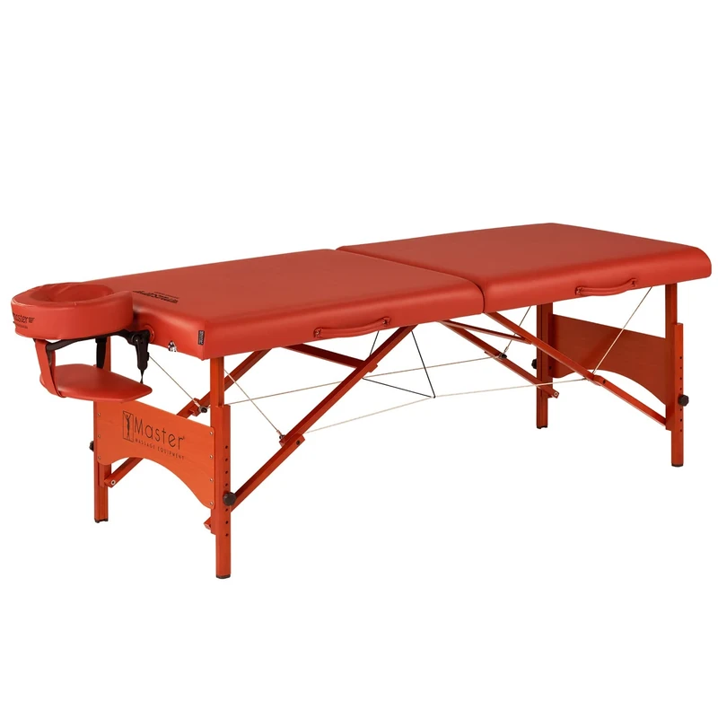 Master Massage Fairlane Sport Size Portable Massage Table, 70cm- Lightweight and Supportive- Bonus Accessories Included- Tattoo Bed, Lash Table, Cinnamon