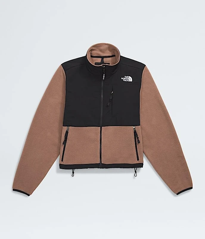 The North Face Women's Plus Retro Denali Jacket, Latte/Tnf Black, 28/30